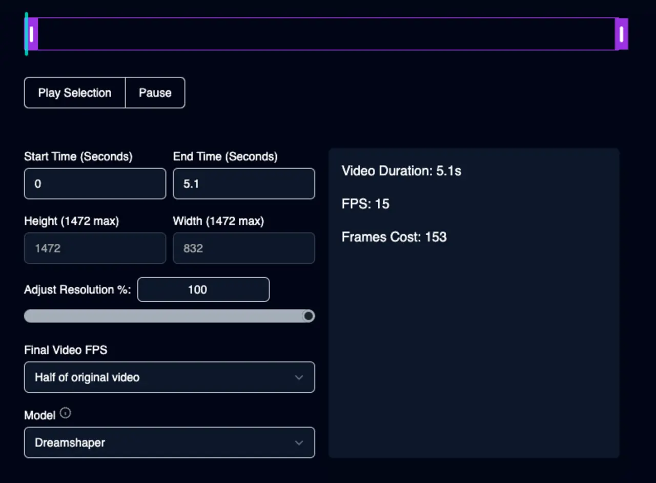 Screenshot of Video Settings